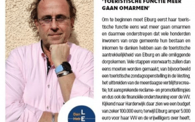 Veluwe Koerier, stelling: Moet de VVV meer financiële steun krijgen van de gemeente om Elburg als gemeente te promoten?